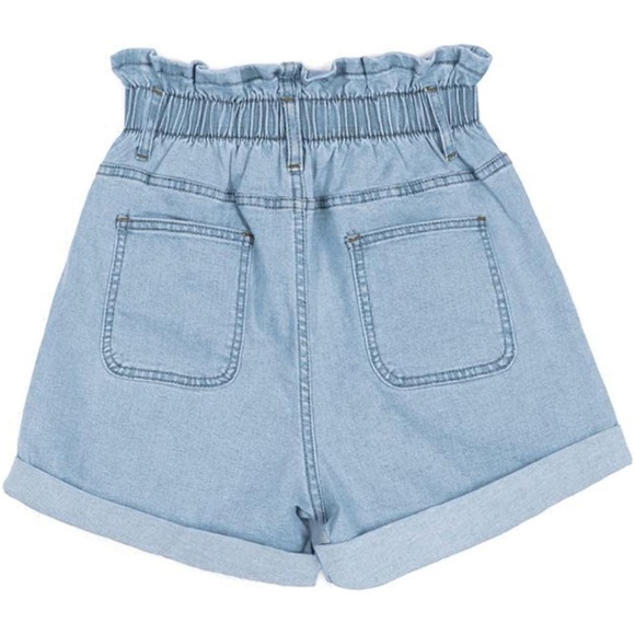 High waisted denim shorts - Picture 3 of 4